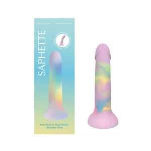 Purple Strap-on Dildo - Suction cup base - SAPHETTE