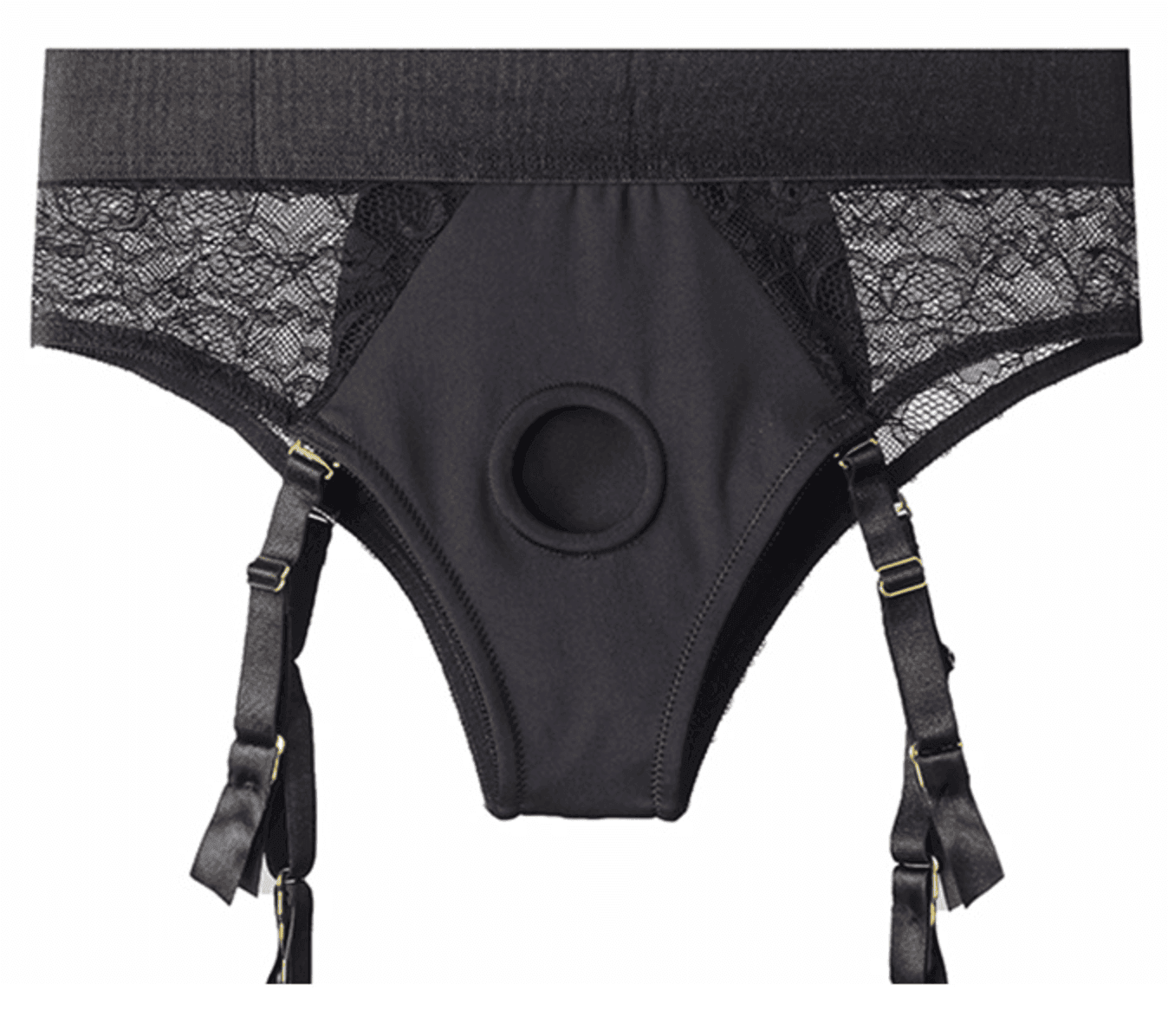 Lace Lingerie Strap-on Harness - XL - SAPHETTE