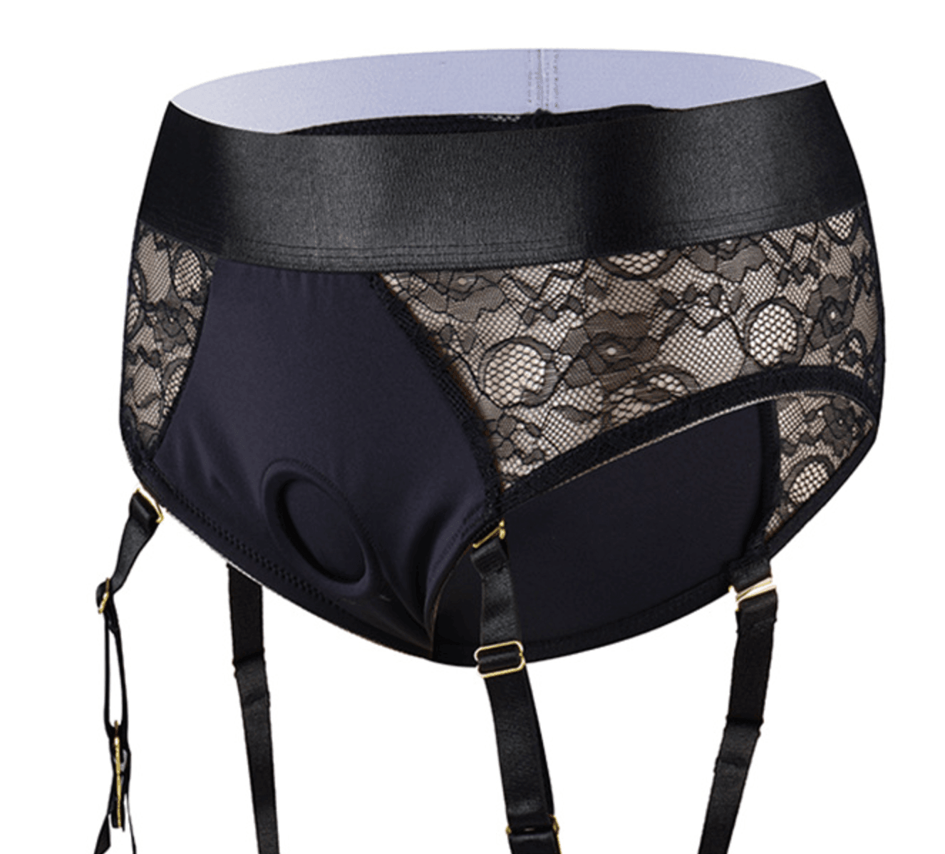 Lace Lingerie Strap-on Harness - L - SAPHETTE