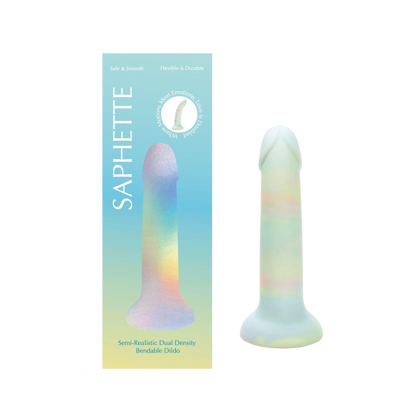 Green Strap-on Dildo - Suction cup base - SAPHETTE