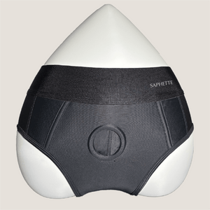 Aura Boxer Harness – Gender-Inclusive Strap-On Underwear with O-Ring for Packing & Play | Saphette - SAPHETTE