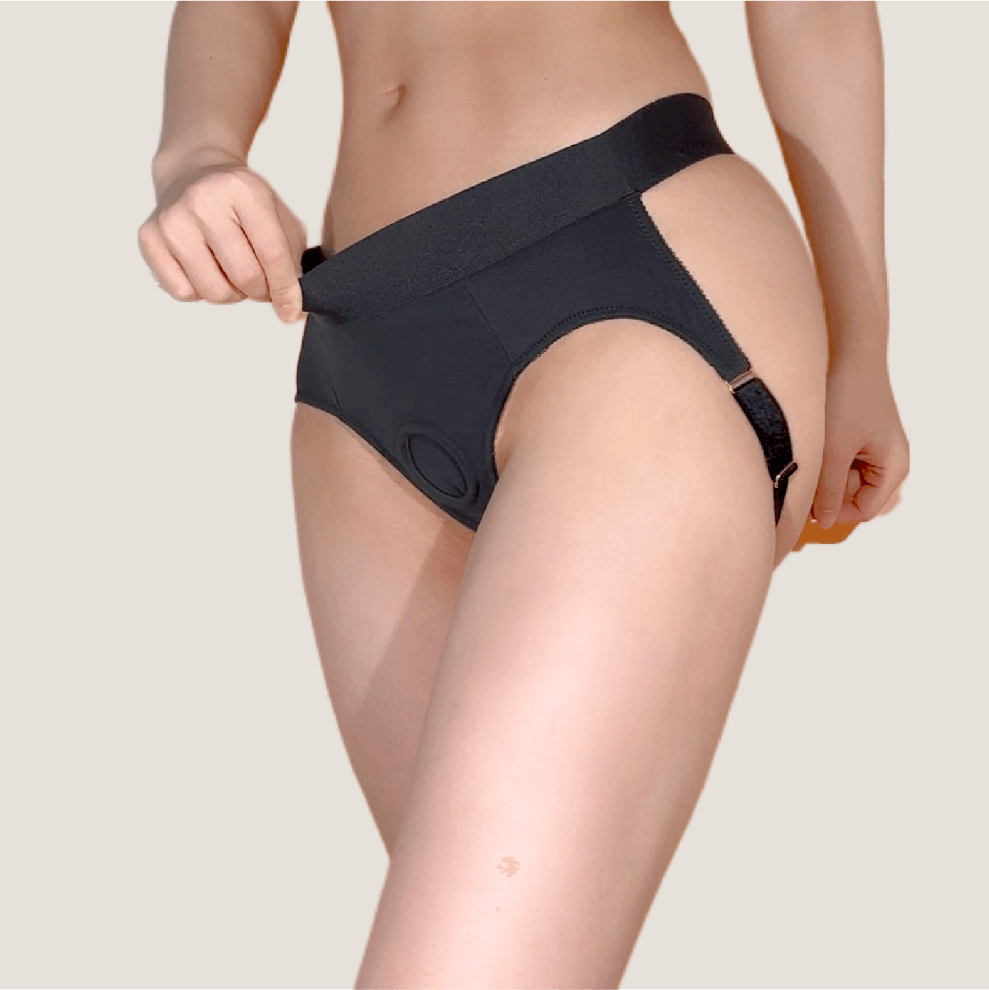 Flux Strap-On Harness Brief – Role Play Adjustable Sexy Strap on Panty | Saphette - SAPHETTE