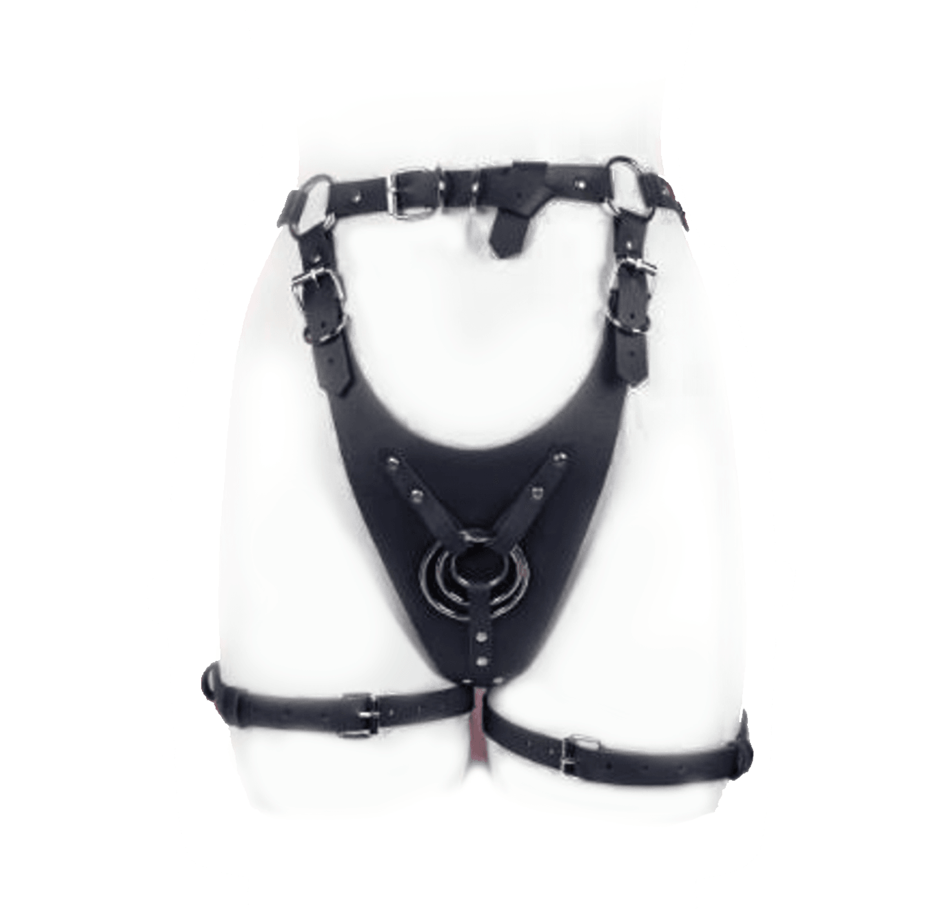 Rock Leather Strap-on Harness - SAPHETTE