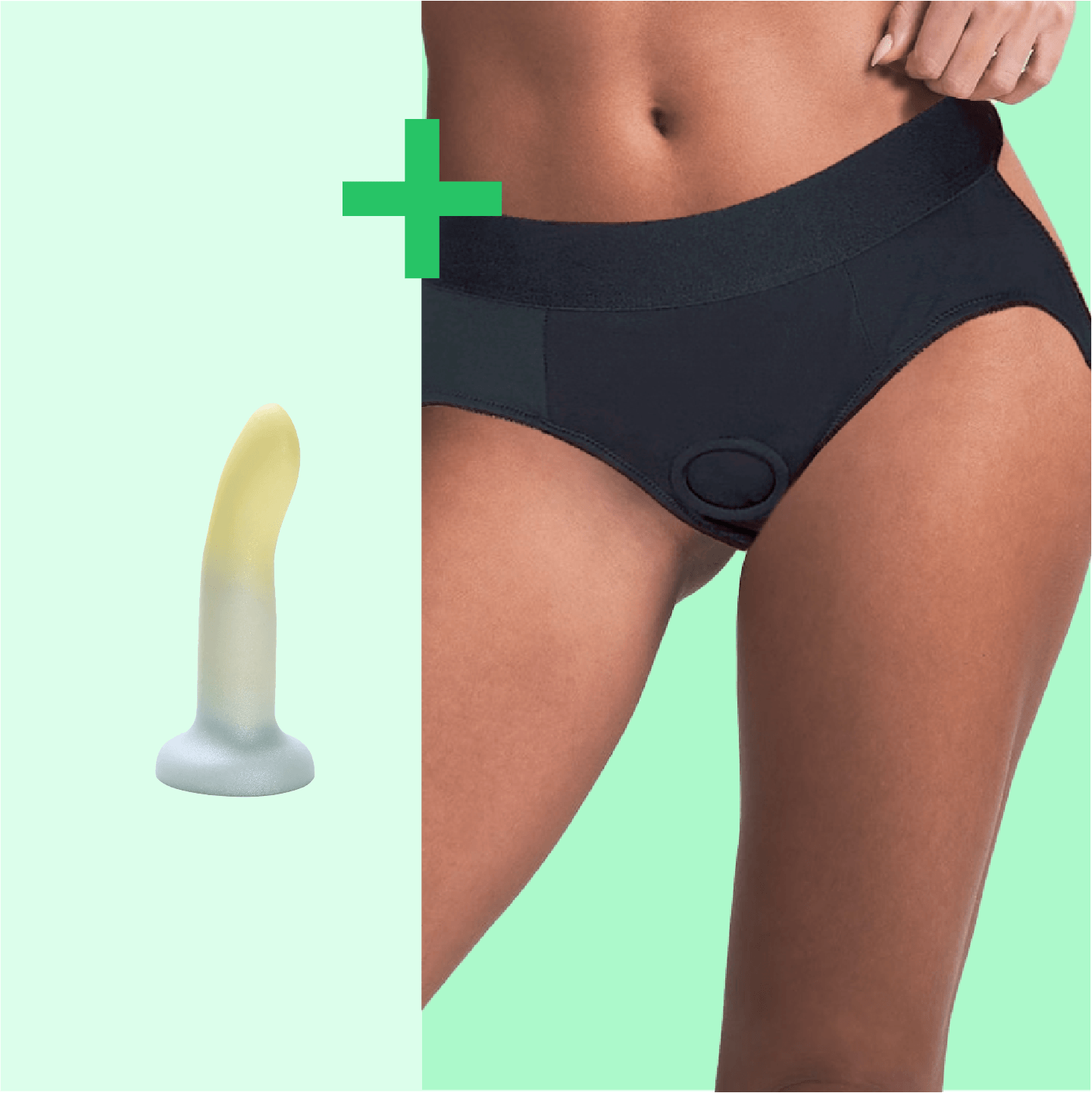 Flux Adjustable Strap-On+ Dildo Set – Sexy High-Cut Harness with Custom Fit | Saphette - SAPHETTE