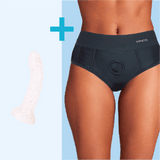 Aura Boxer Harness Set – Packable Brief with Toy Options | Designed for Queer & Lesbian Play - SAPHETTE