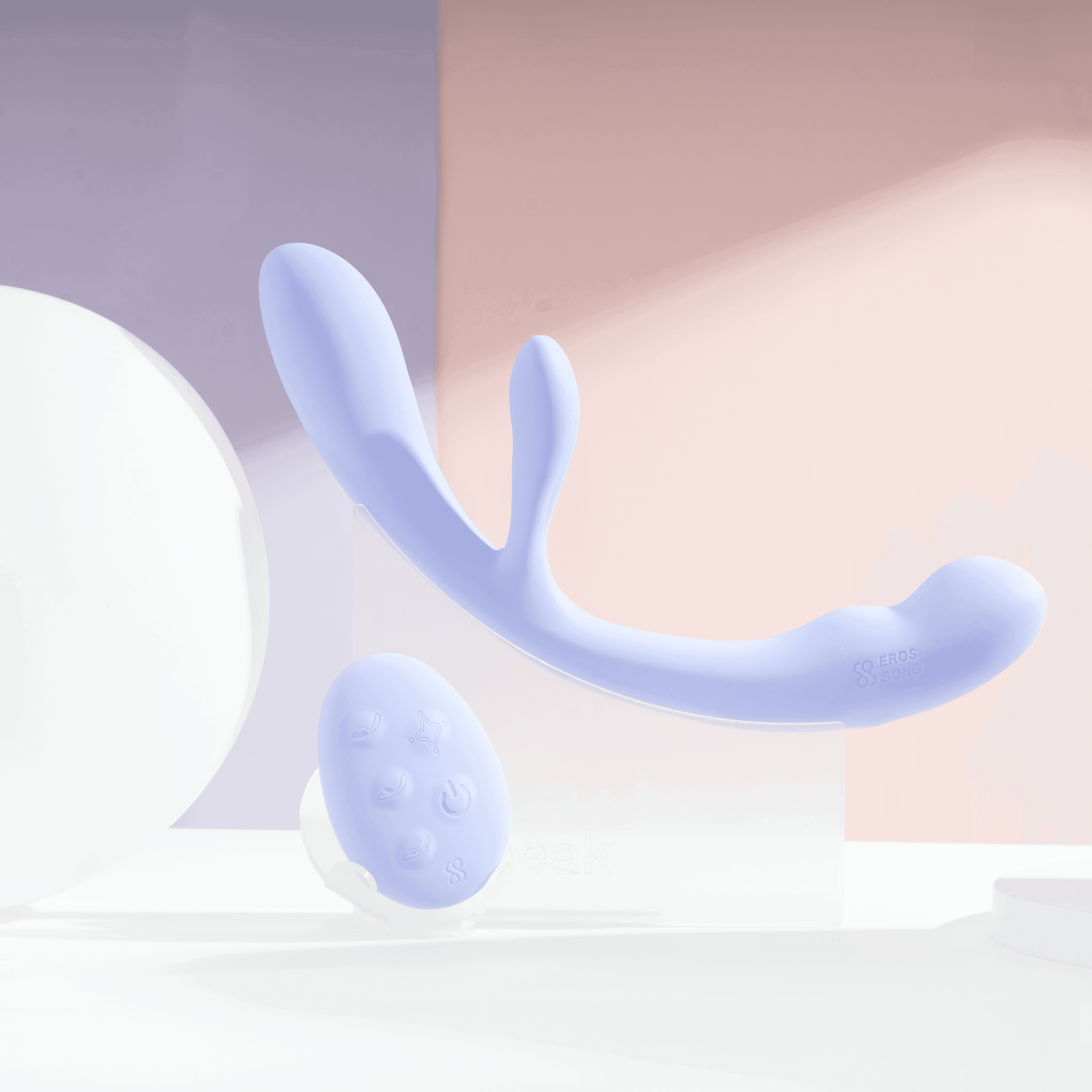 Duopeak + Leather 2-Strap On Dildo Harness - SAPHETTE